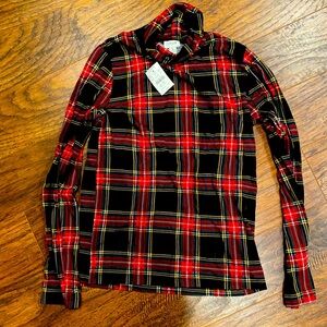 Plaid turtleneck J.Crew new with tags
